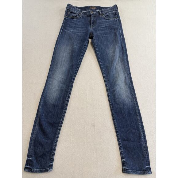 Mother Jeans Womens Size 27 Blue Denim The Looker in Deja Vu USA Made Skinny - Picture 1 of 15